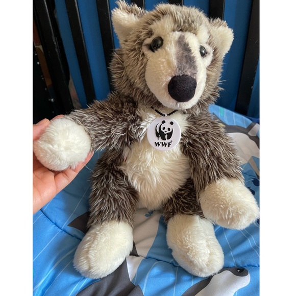 Stuffed Animal Dog Doll Toy Build-A-Bear Work Shop COLLECTiBEAR WWF EUC - Picture 3 of 10